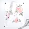 Sweet Blush Roses Shabby Chic Pale Pink Floral Flowers Watercolor Custom Printed Fabric by Spoonflower Various Fabrics by the Yard or Fat Quarter